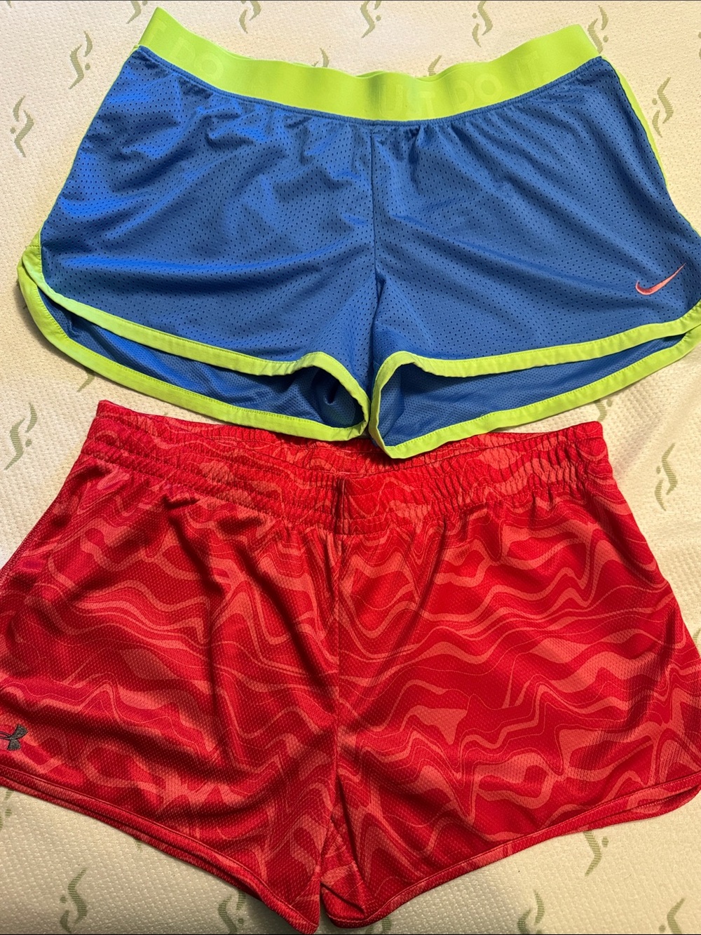 Two running shorts